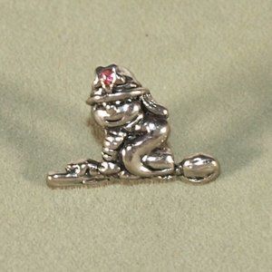 Judith Ripka Charms /Troll Bead – Flying Witch w/ Accent Stone